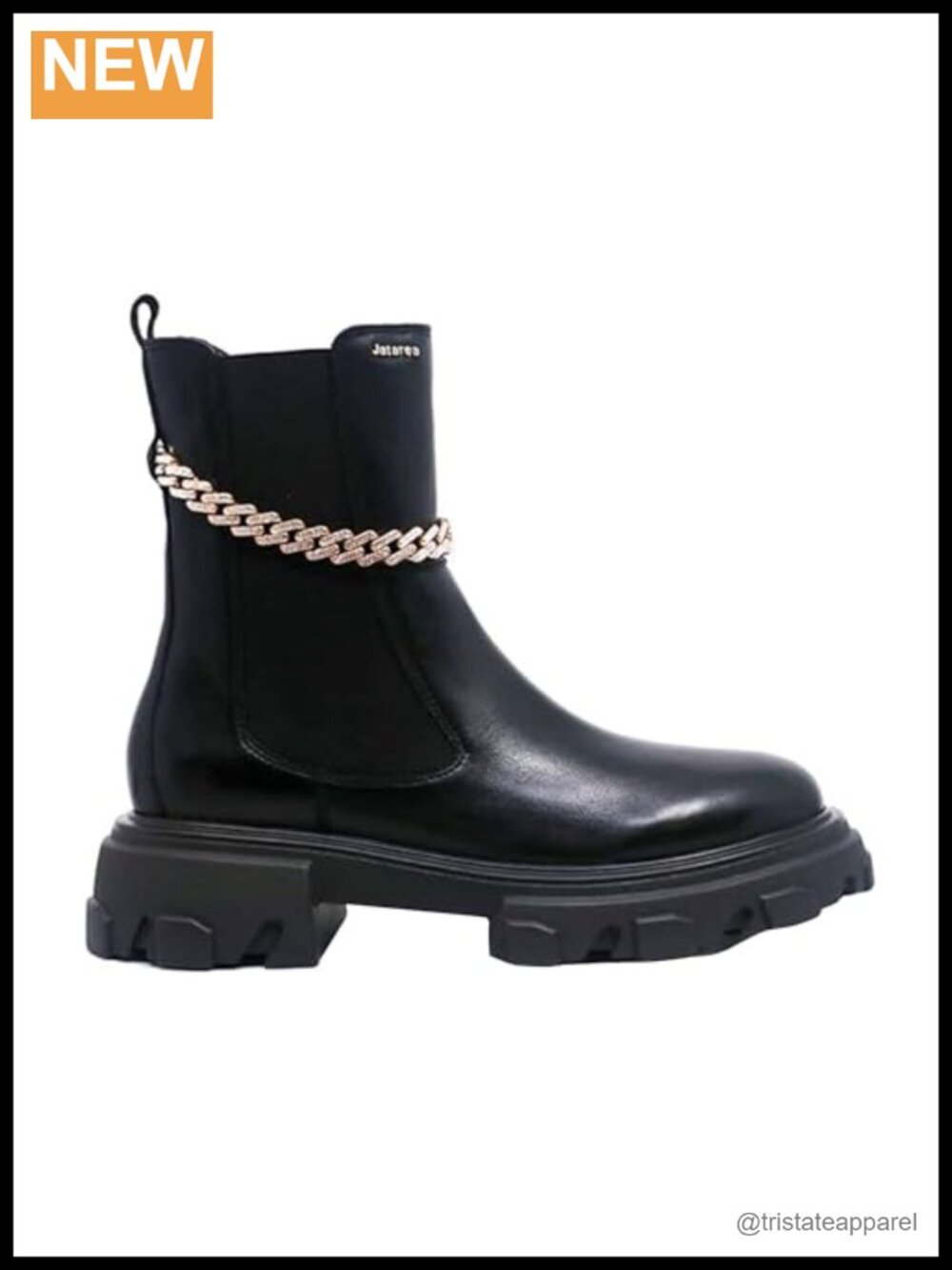 Genuine Leather Ankle Boots Women Block Heel Side Zipper Non-Slip Cushioned